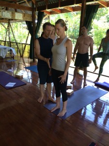 Ron demonstrating with Klara who happens to be wearing Zen Nomad!